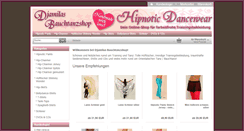 Desktop Screenshot of djamilas-bauchtanzshop.de