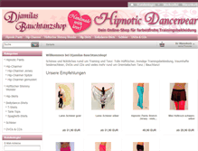 Tablet Screenshot of djamilas-bauchtanzshop.de